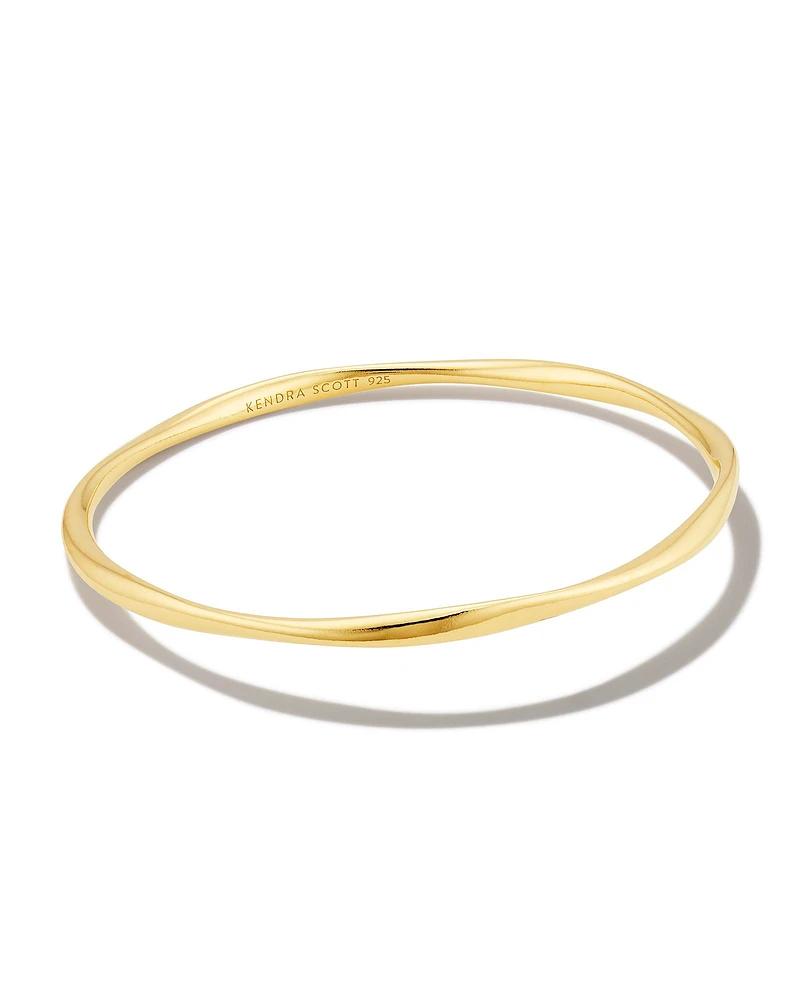 Aspen Bangle Bracelet in 18k Gold Vermeil