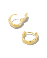 Aspen Huggie Earrings in 18k Gold Vermeil