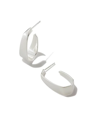 Cadence Hoop Earrings Sterling Silver