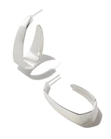 Cadence Large Hoop Earrings 18k Gold Vermeil