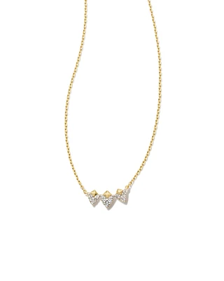 Spencer 18k Gold Vermeil Pendant Necklace in White Topaz