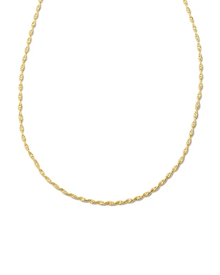 Twisted Victorian Chain Necklace in 18k Gold Vermeil