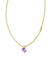 Maisie 18k Gold Vermeil Pendant Necklace in Amethyst