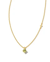 Maisie 18k Gold Vermeil Pendant Necklace in Peridot