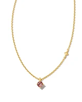 Maisie 18k Gold Vermeil Pendant Necklace in Pink Tourmaline