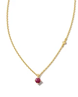 Maisie 18k Gold Vermeil Pendant Necklace in Ruby