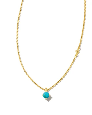 Maisie 18k Gold Vermeil Pendant Necklace in Turquoise