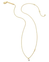 Maisie 18k Gold Vermeil Pendant Necklace in White Topaz