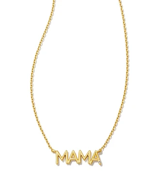 Mama 18k Gold Vermeil Sparkle Pendant Necklace White Topaz