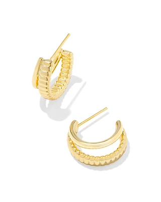 Layne Huggie Earrings in Gold