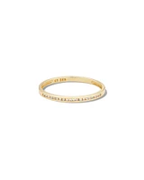 Carey 14k Yellow Gold Band Ring White Diamond