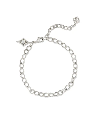 Kit Silver Chain Bracelet in White CZ