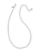 Kit Silver Chain Necklace in White CZ