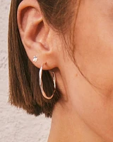 Aspen Hoop Earrings in Sterling Silver