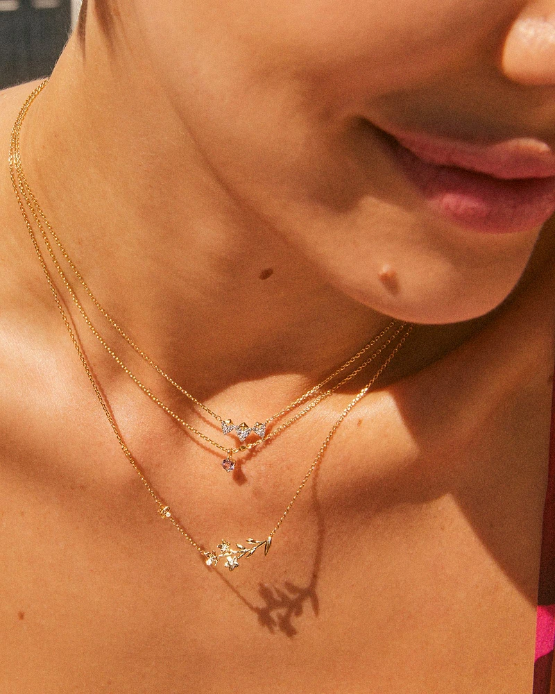 Lilah Pendant Necklace in 18k Gold Vermeil