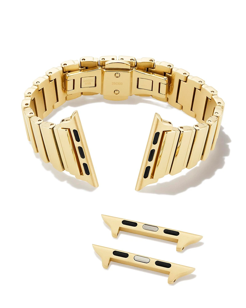 Leanor Narrow Watch Band Gold Tone Stainless Steel