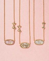Kendra Scott x LoveShackFancy Gold Elisa Necklace Marie Pink Blooming Heirloom Illusion