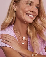 Kendra Scott x LoveShackFancy Gold Stud Earrings in White CZ