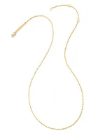 Beaded Satellite Chain Necklace in 18k Gold Vermeil