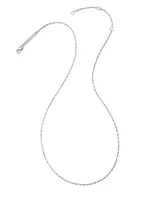 Beaded Satellite Chain Necklace in Sterling Silver