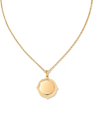 Sage Metal Pendant Necklace in 18k Gold Vermeil
