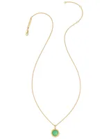 Sage 18k Gold Vermeil Pendant Necklace in Chrysoprase