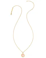 Sage 18k Gold Vermeil Pendant Necklace in Pink Opal