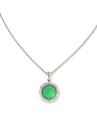 Sage Sterling Silver Pendant Necklace in Chrysoprase