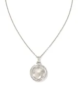 Spinning Hammered Pendant Necklace in Sterling Silver