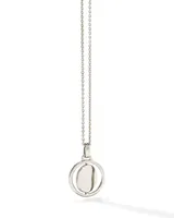 Spinning Hammered Pendant Necklace in Sterling Silver