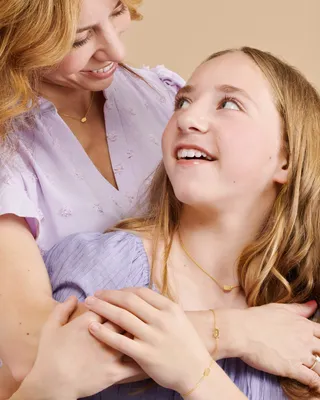 Mommy & Me Adult Fern Delicate Chain Bracelet in 18k Gold Vermeil