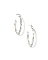 Tyler 14k Yellow Gold Hoop Earrings White Diamond