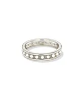 Drew 14k Yellow Gold Band Ring White Pearl