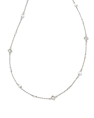 Michelle 14k White Gold Strand Necklace Freshwater Cultured Pearl