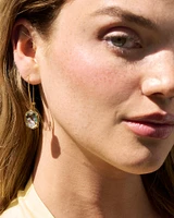 Daphne Gold Wire Drop Earrings in Abalone