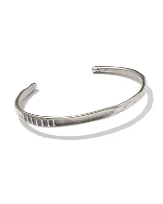 Mason Thin Cuff Bracelet Oxidized Sterling Silver