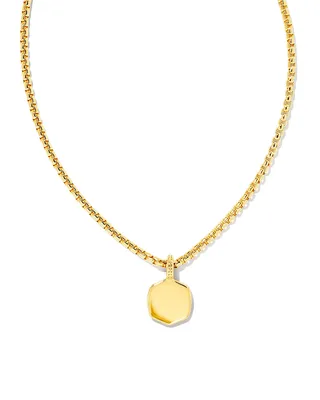 Davie Metal Charm Necklace in 18k Gold Vermeil