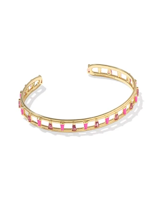 Kelsey Gold Cuff Bracelet Multi Mix