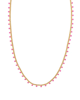 Kelsey Gold Strand Necklace in Enamel