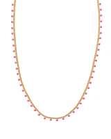 Kelsey Gold Strand Necklace in Enamel