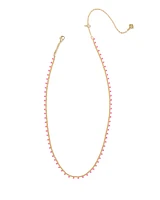 Kelsey Gold Strand Necklace in Enamel