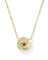 Sand Dollar Gold Short Pendant Necklace