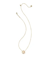 Sand Dollar Gold Short Pendant Necklace
