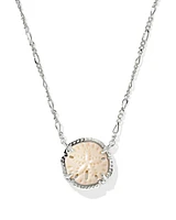 Sand Dollar Silver Short Pendant Necklace