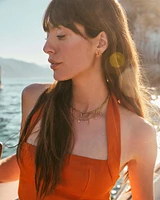 Samantha Sun Gold Stud Earrings