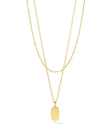 Elisa Charm Multi Strand Necklace in 18k Gold Vermeil