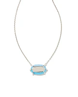 Framed Elisa Opal Sterling Silver Pendant Necklace in Ocean Kyocera Opal