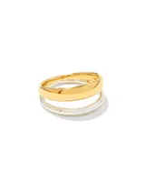 Meg Double Band Ring Mixed Metal