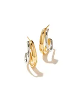 Meg Double Hoop Earrings Mixed Metal