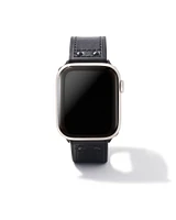 Cade Leather Watch Band in Black